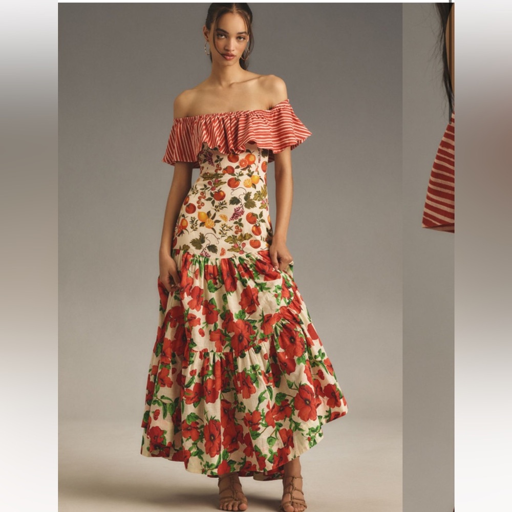 Anthropologie - mixed print maxi. Maeve. Xs. Worn once